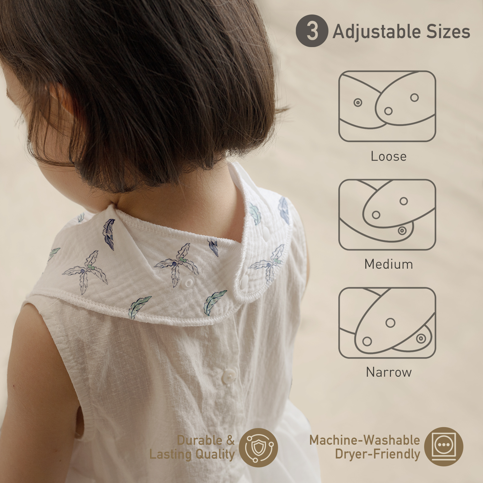 BC | Soft & Absorbent Muslin Bandana Bibs 8 Pack