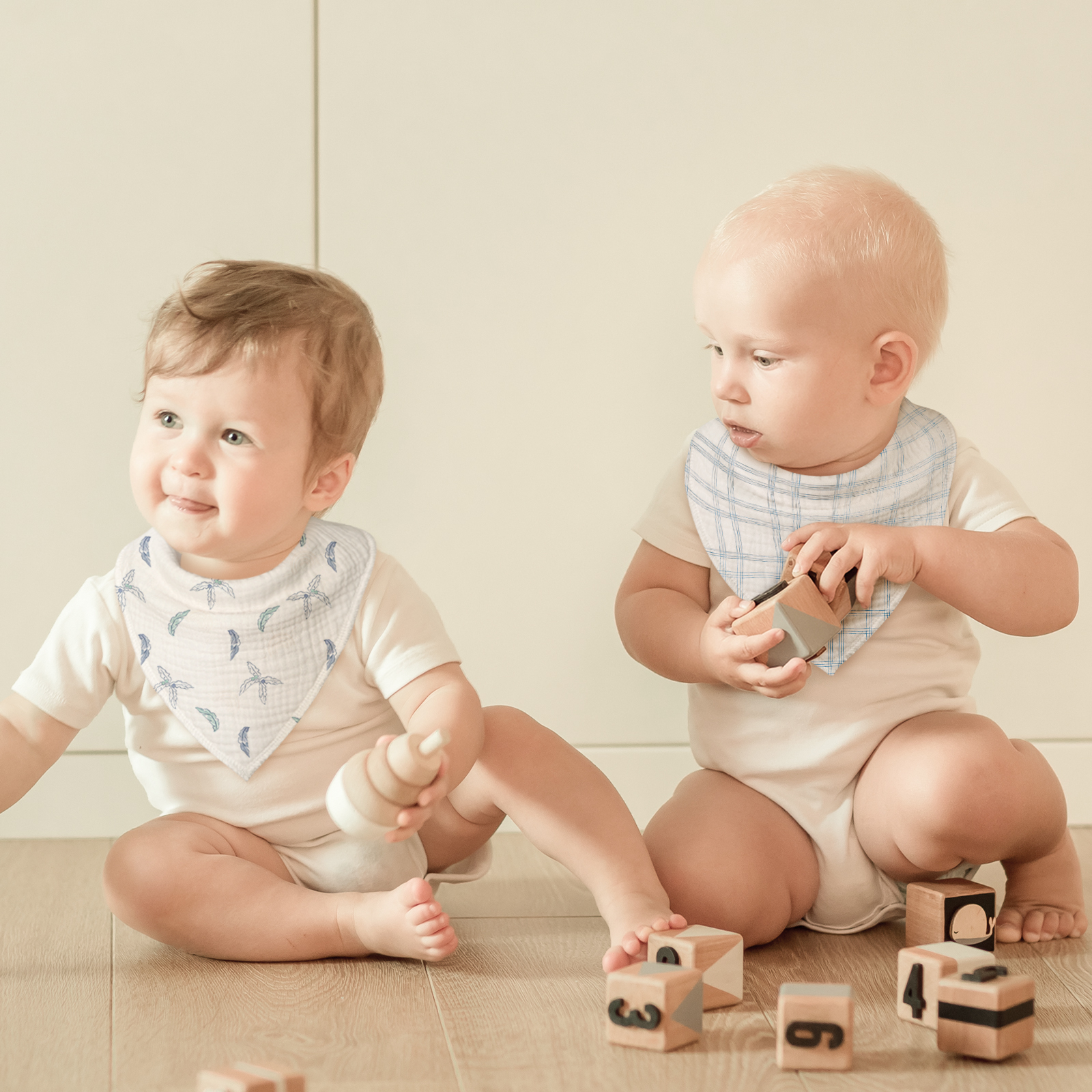 BC | Soft & Absorbent Muslin Bandana Bibs 8 Pack