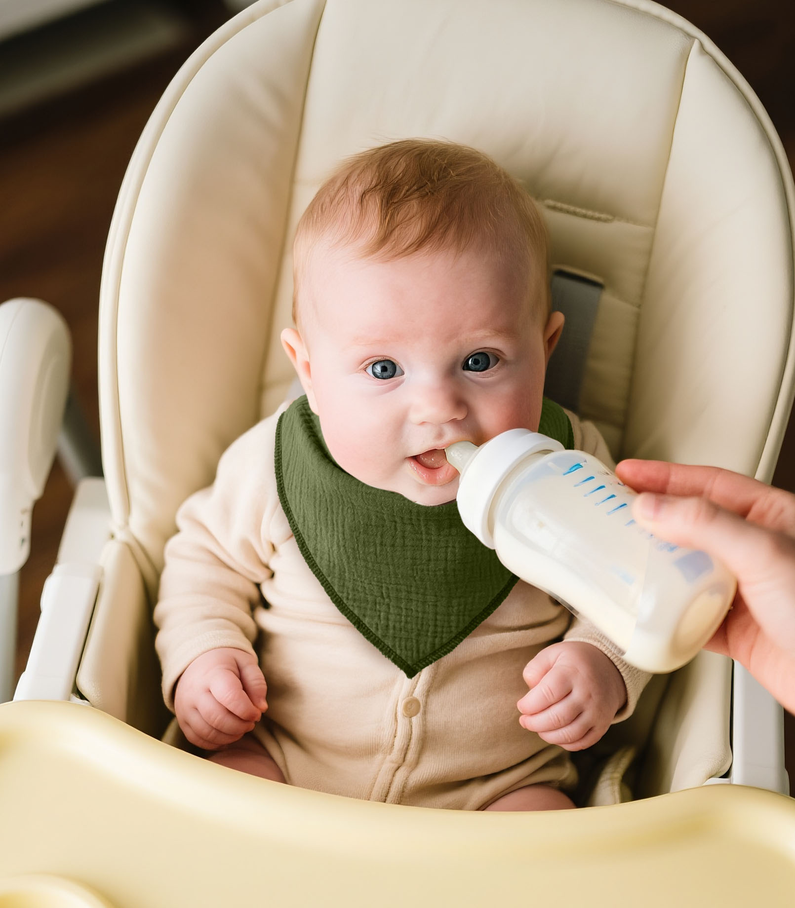 Fresh Hues | Soft & Absorbent Muslin Bandana Bibs 8 Pack