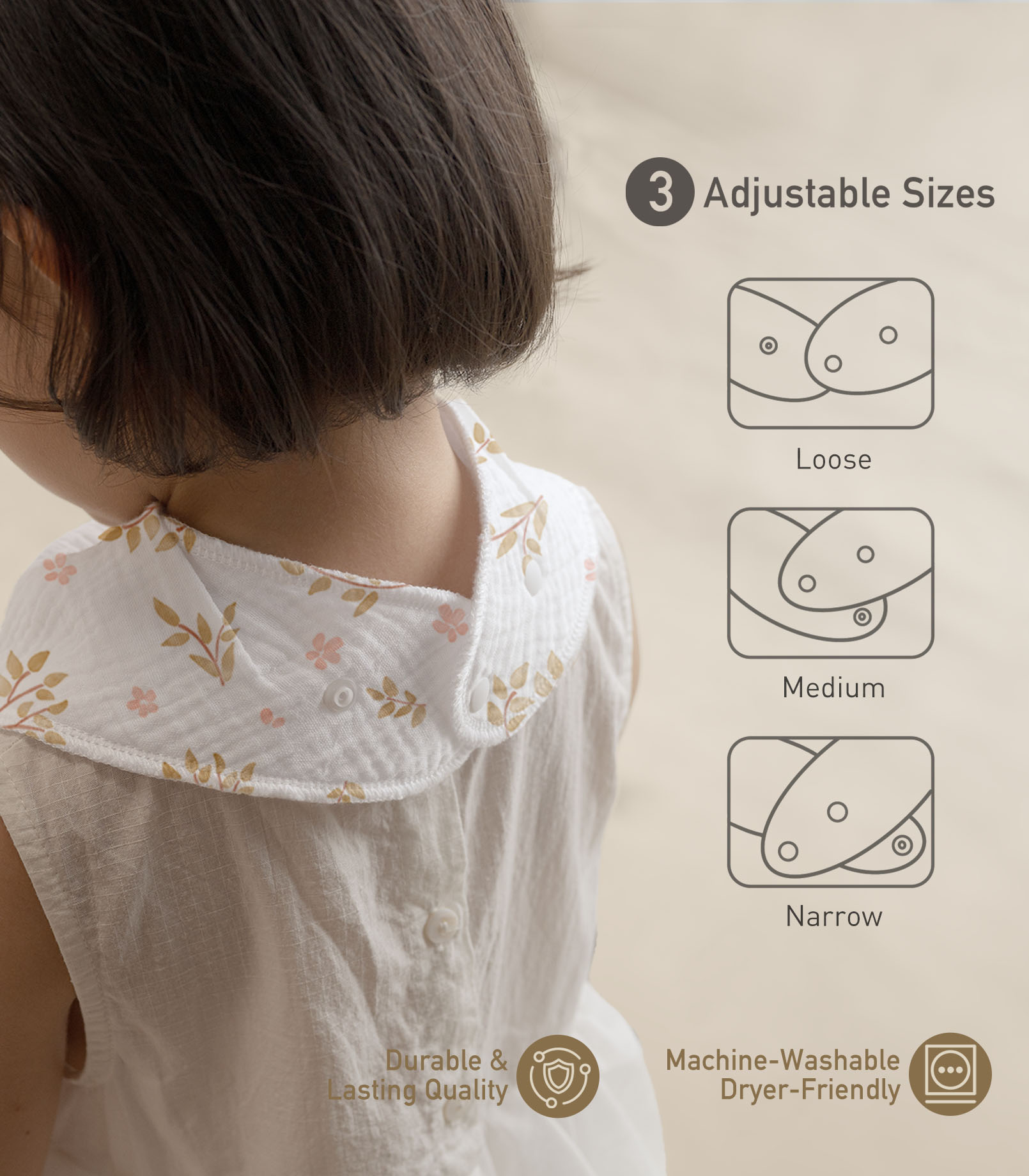 Pastoral Whispers | Soft & Absorbent Muslin Bandana Bibs 8 Pack