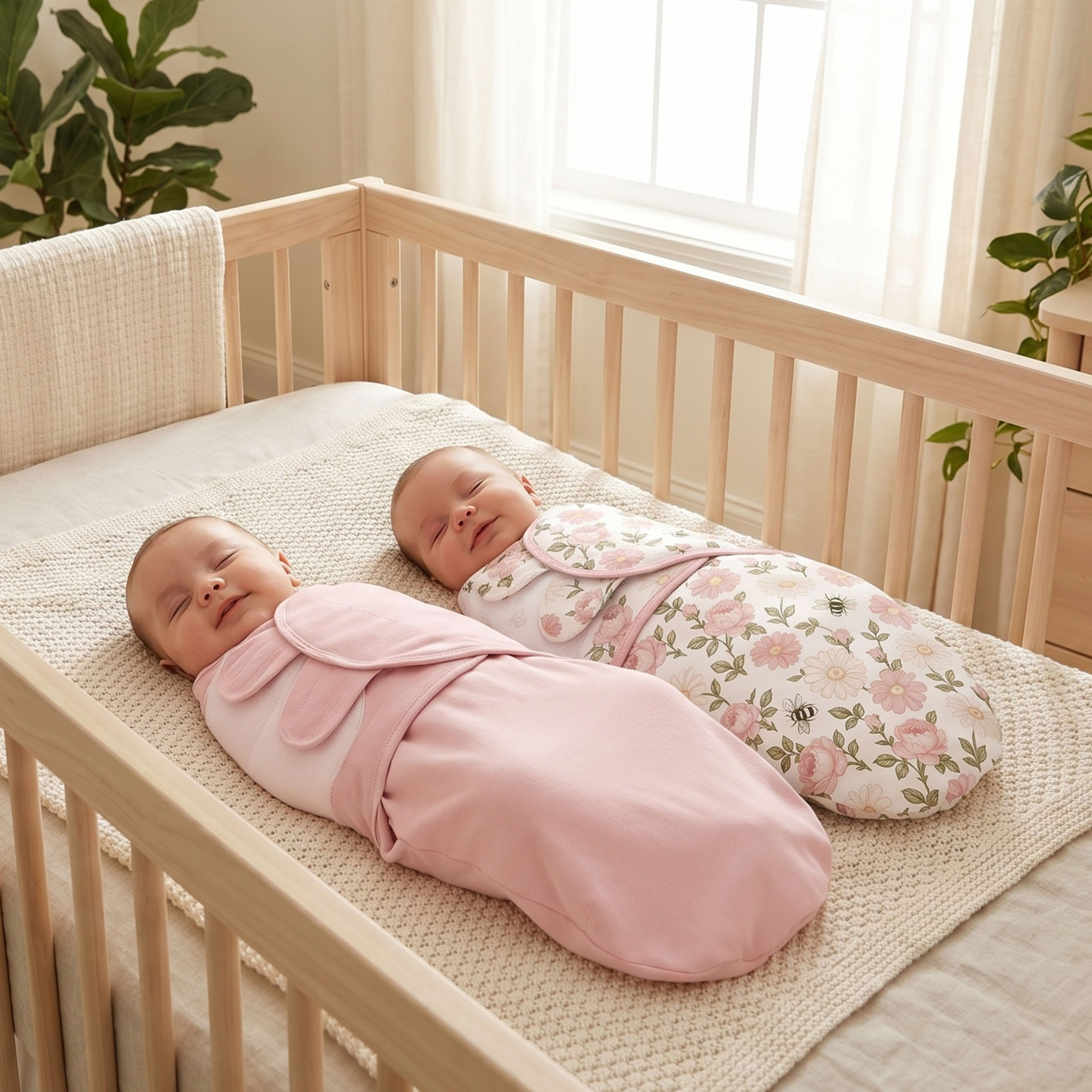 Pink Floral Bloom | Baby Swaddle 2-Pack | 0-3 Months
