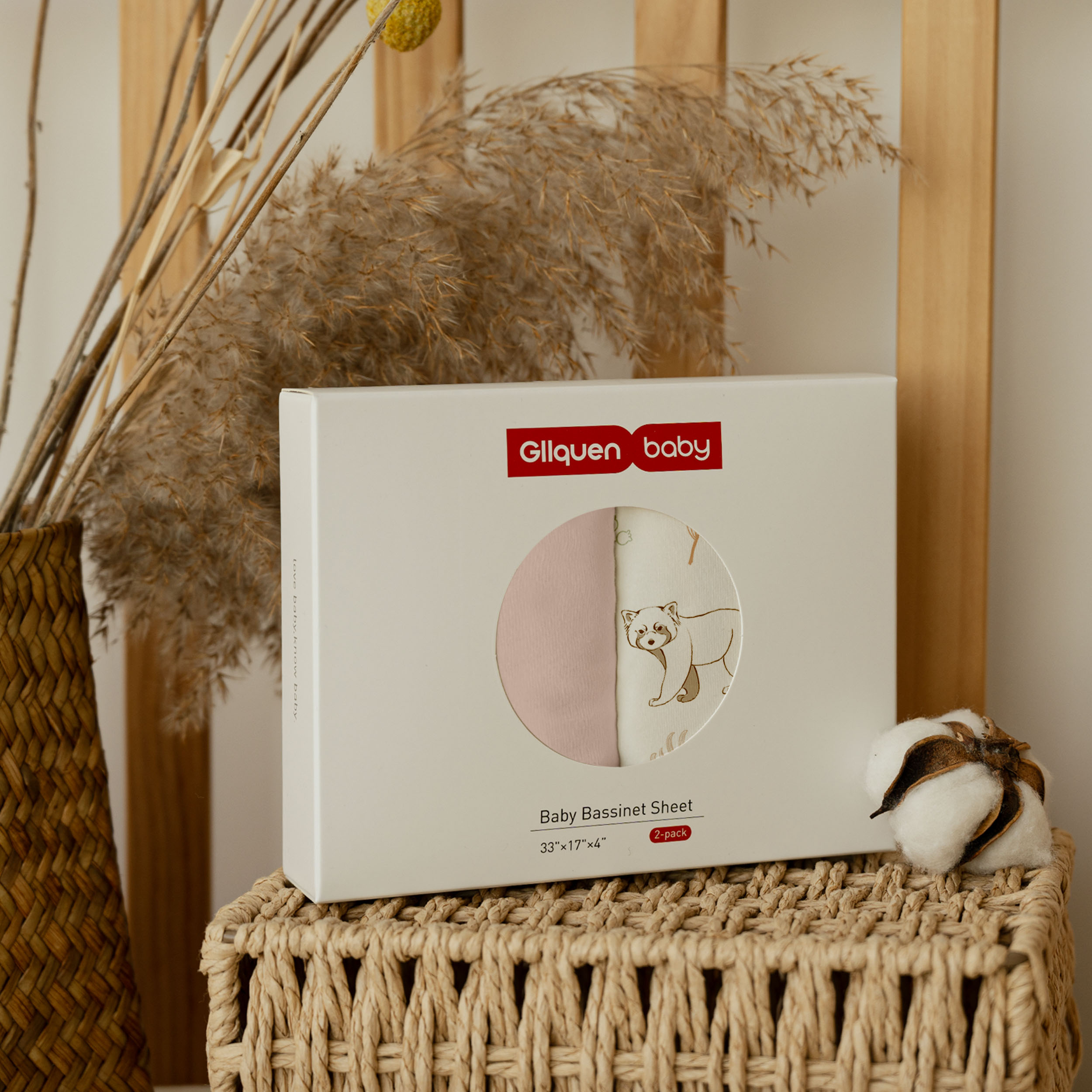 Cute Forest Series | Baby Bassinet Sheet 2-Pack | 33''*17''