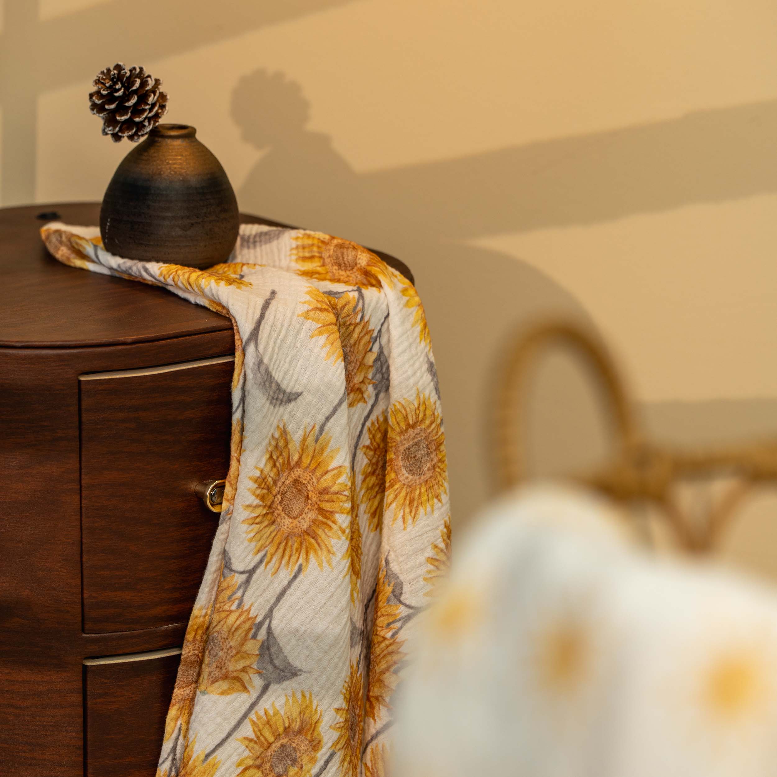 Muslin Swaddle Blankets 3-Pack | 38"x40" | Sunshine Garden