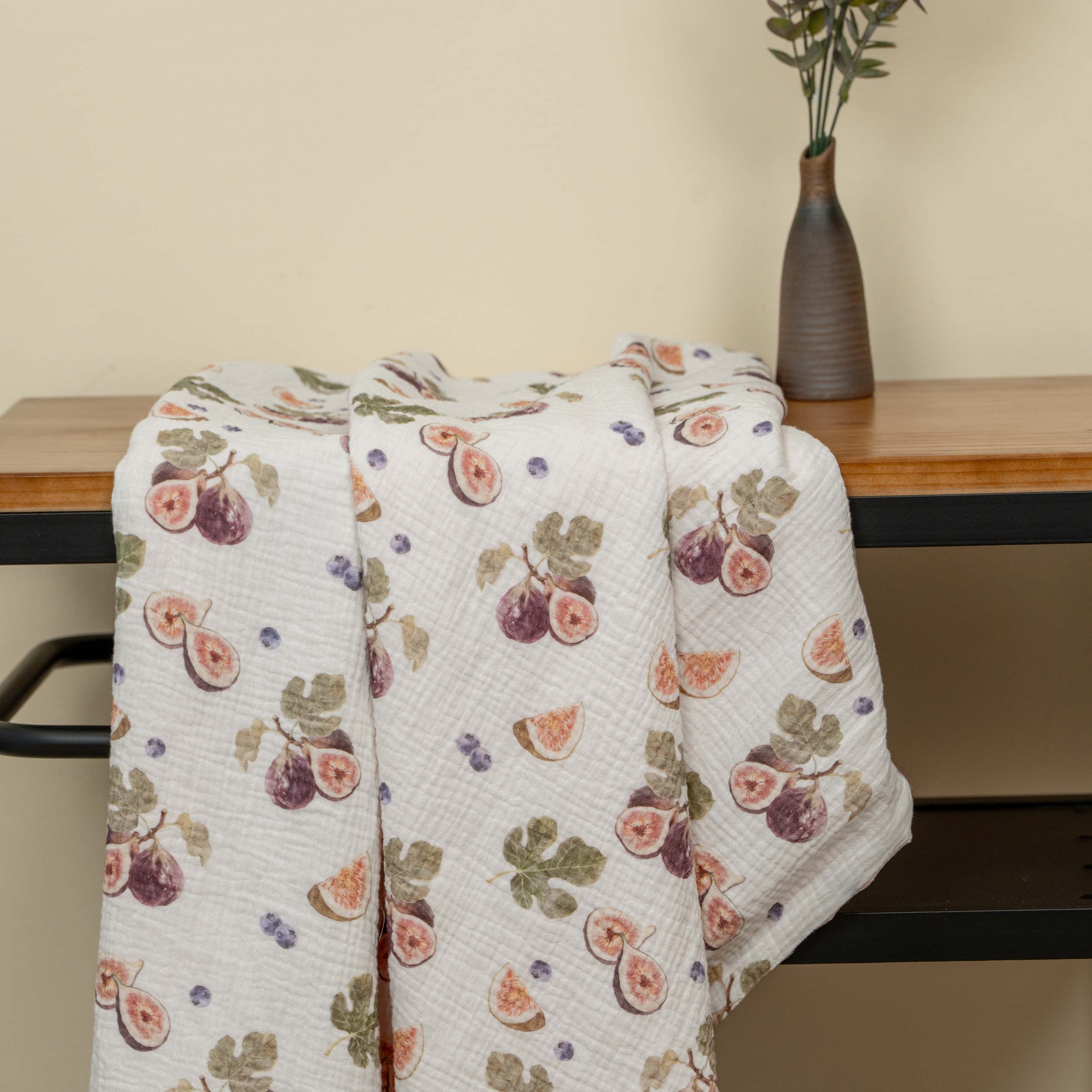 Heart of the Fig | Muslin and Fleece Plush Dot Blanket | 30''*40''