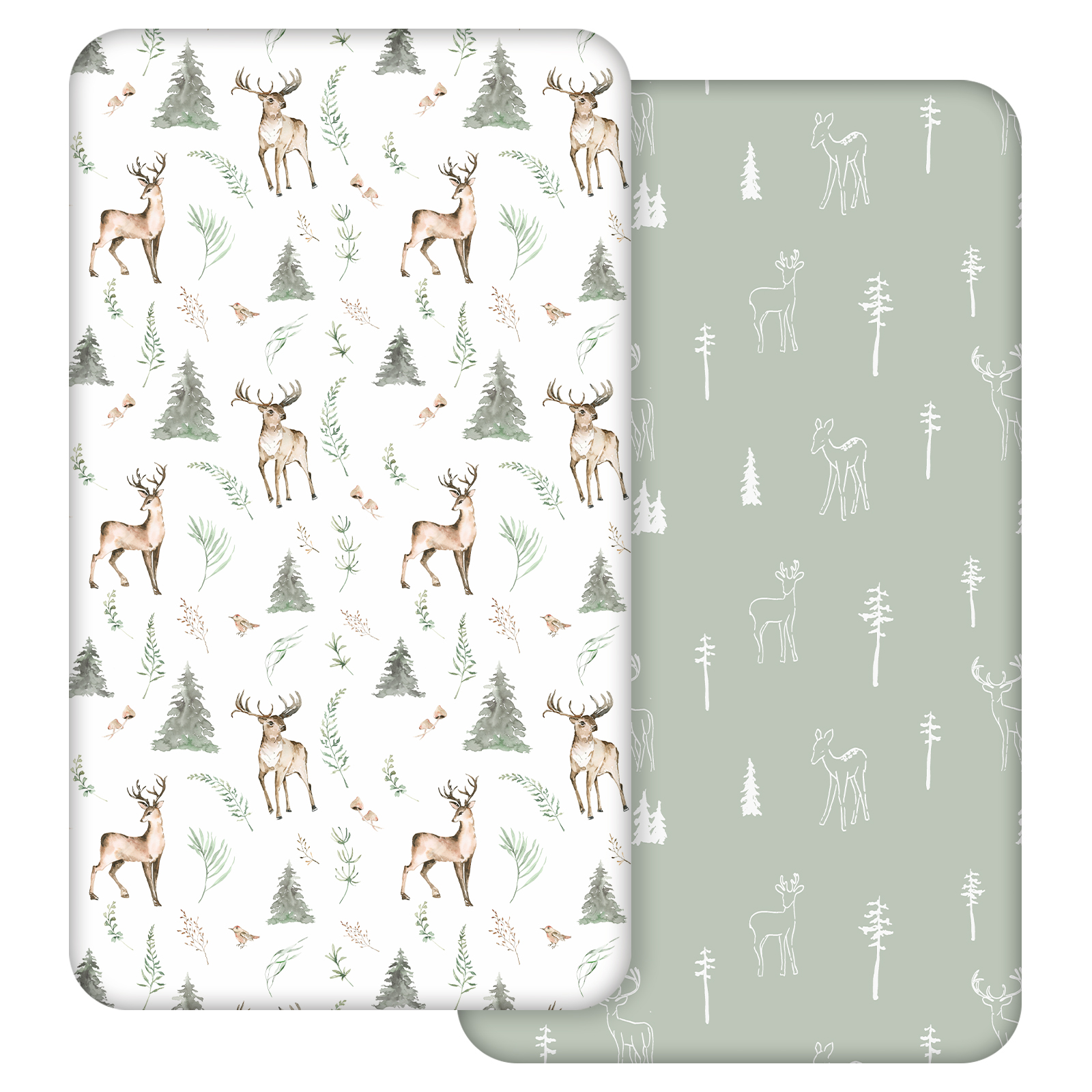 Reindeer | Fitted Sheets 2-Pack