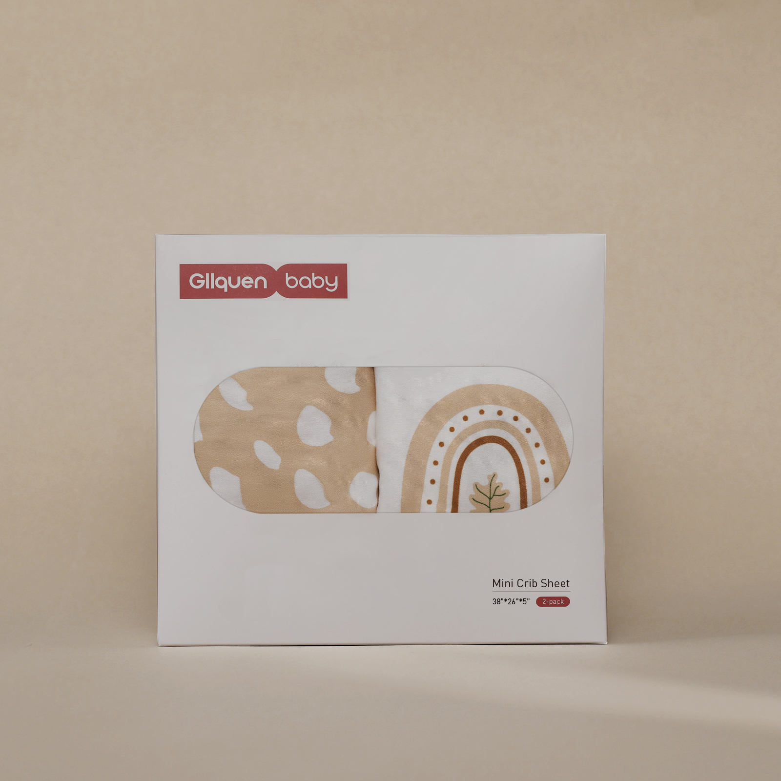 Cute Rainbow | Pack N Play Sheets 2-Pack | 38''*26''