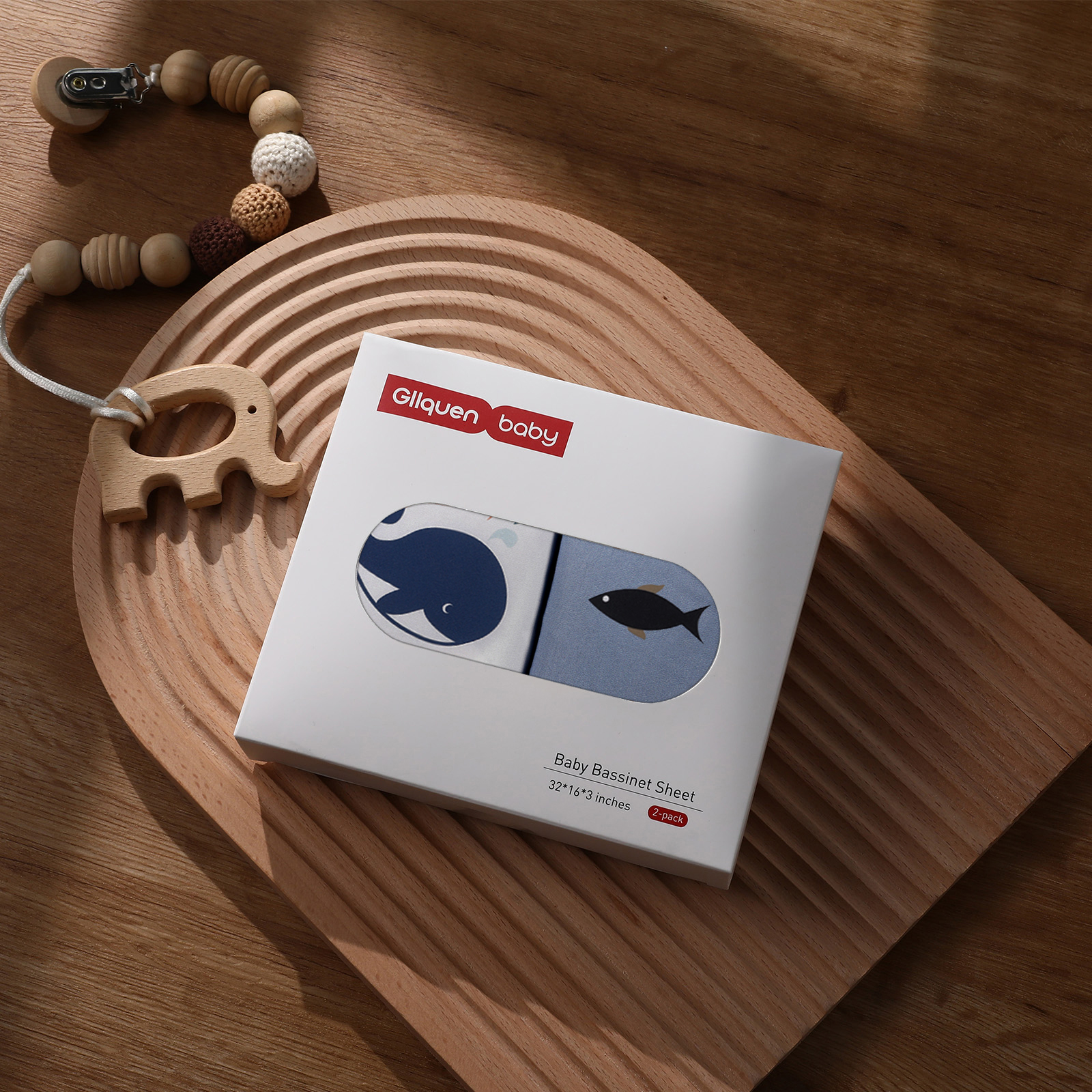 Fish & Sea | Soft Microfiber Fitted Change Pad Cover & Bassinet Sheets 2 Pack