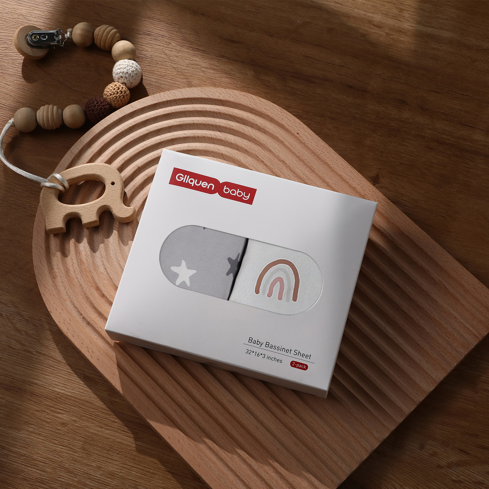 Rainbows | Soft Microfiber Fitted Change Pad Cover & Bassinet Sheets 2 Pack