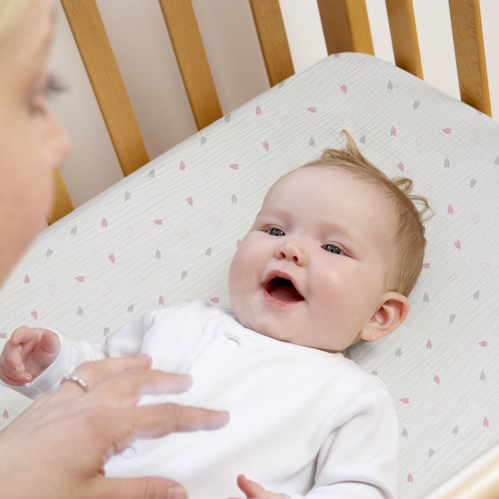 Rosebud | Muslin Bassinet Sheets 3-Pack | 38''*26''