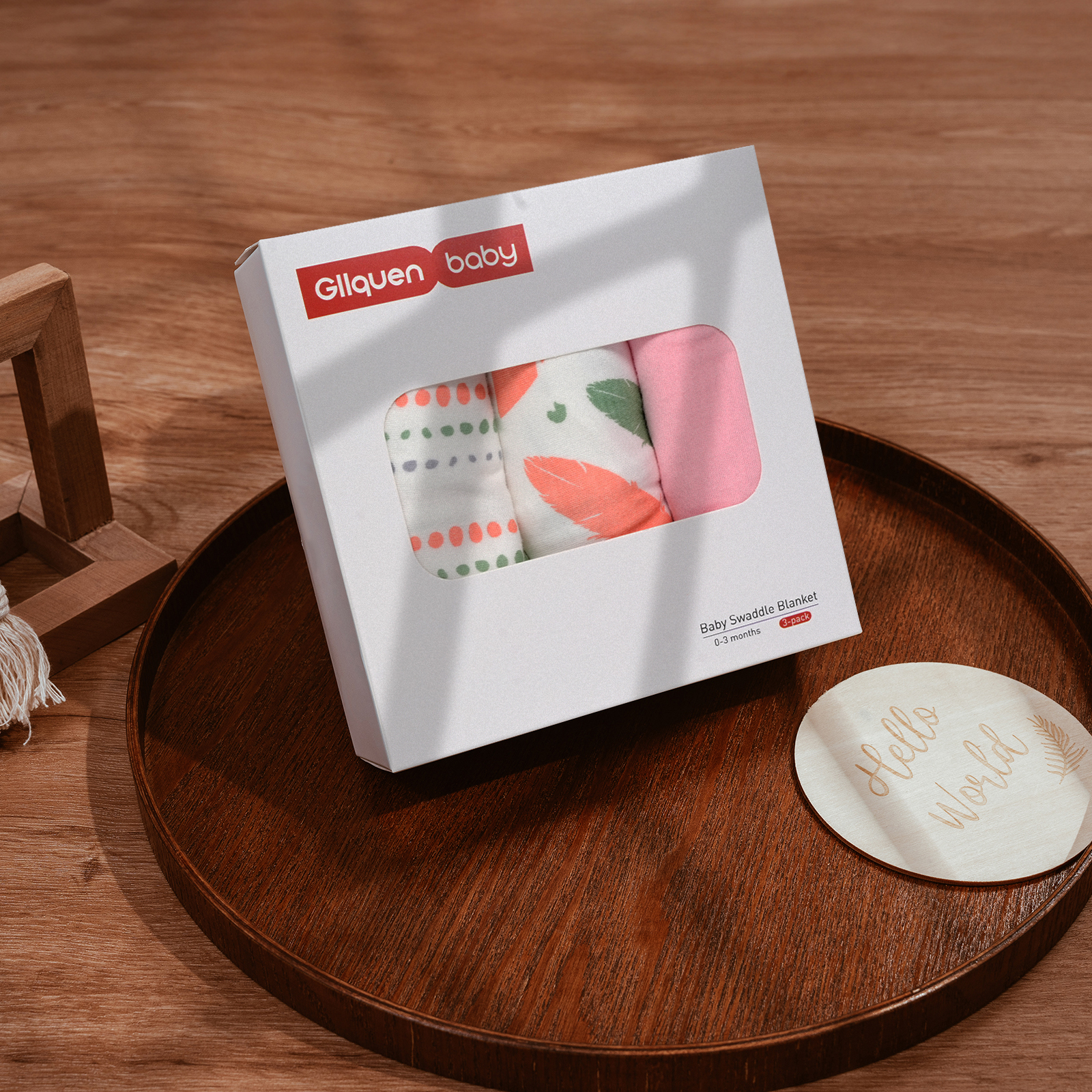 Orange Storm | Gllquen baby Swaddle 0-3 Months 3 Pack