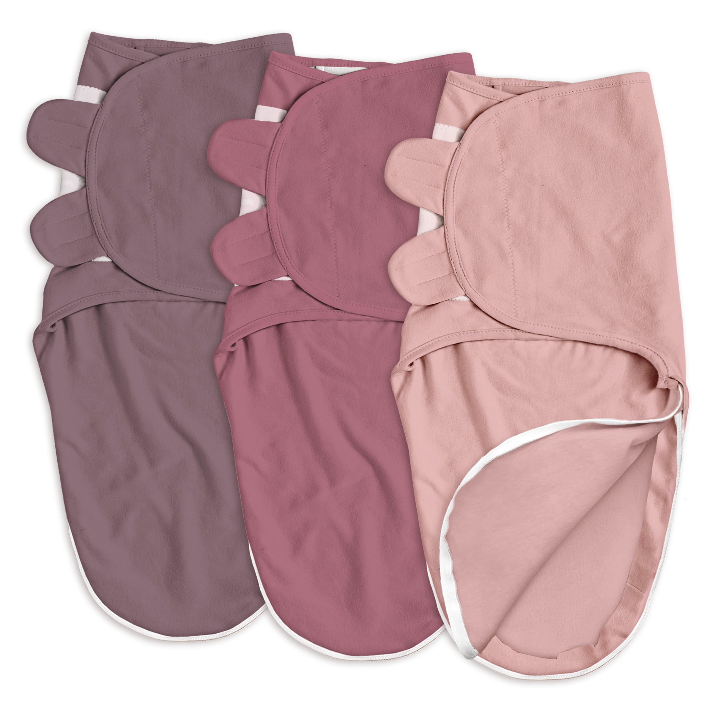 Rosy Dusk Radiance | Zipper Swaddle Wrap 3 Pack | 0-3 Months