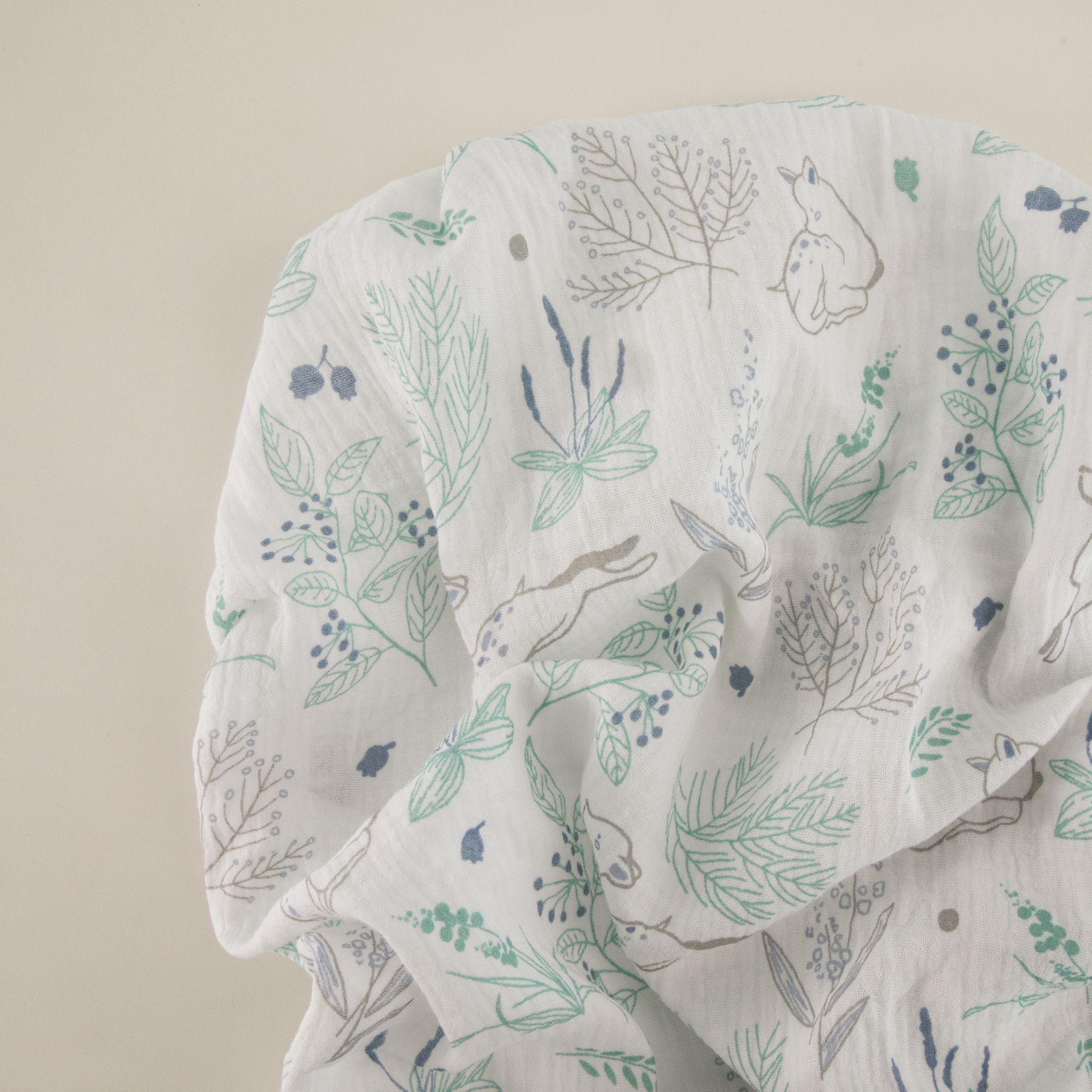 Perky Fawn | Muslin Bassinet Sheets 2-Pack | 33''*17'' | 100% Muslin Cotton