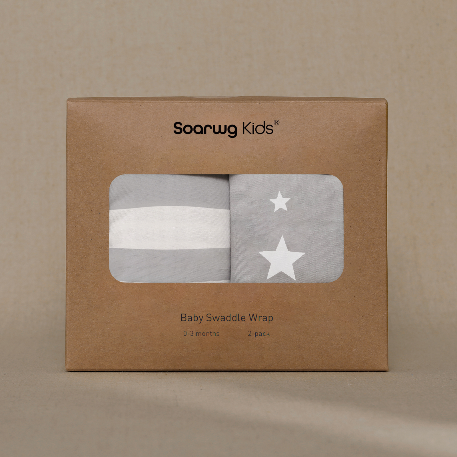 Stripe | Soarwg Baby Swaddle 0-3 Months 2-Pack