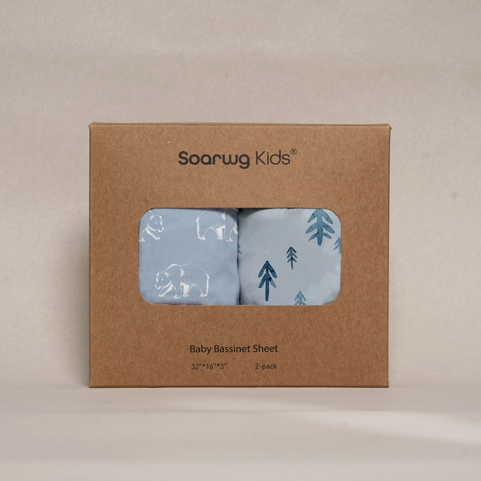 Trees | Bassinet Sheets 2-Pack | 16''*32''