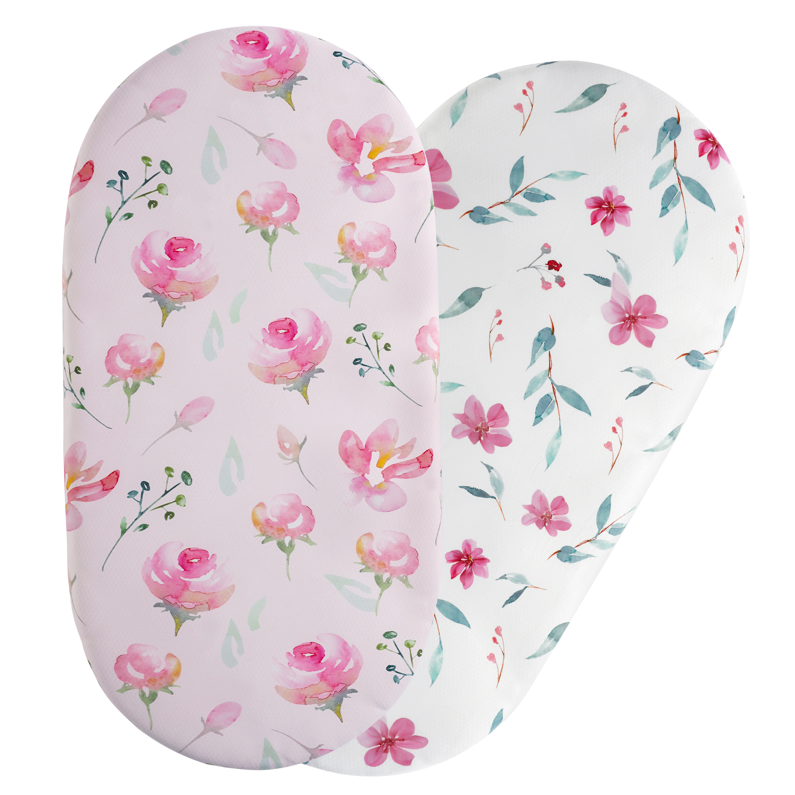 Flowers | Bassinet Sheets 2-Pack | 16''*32''