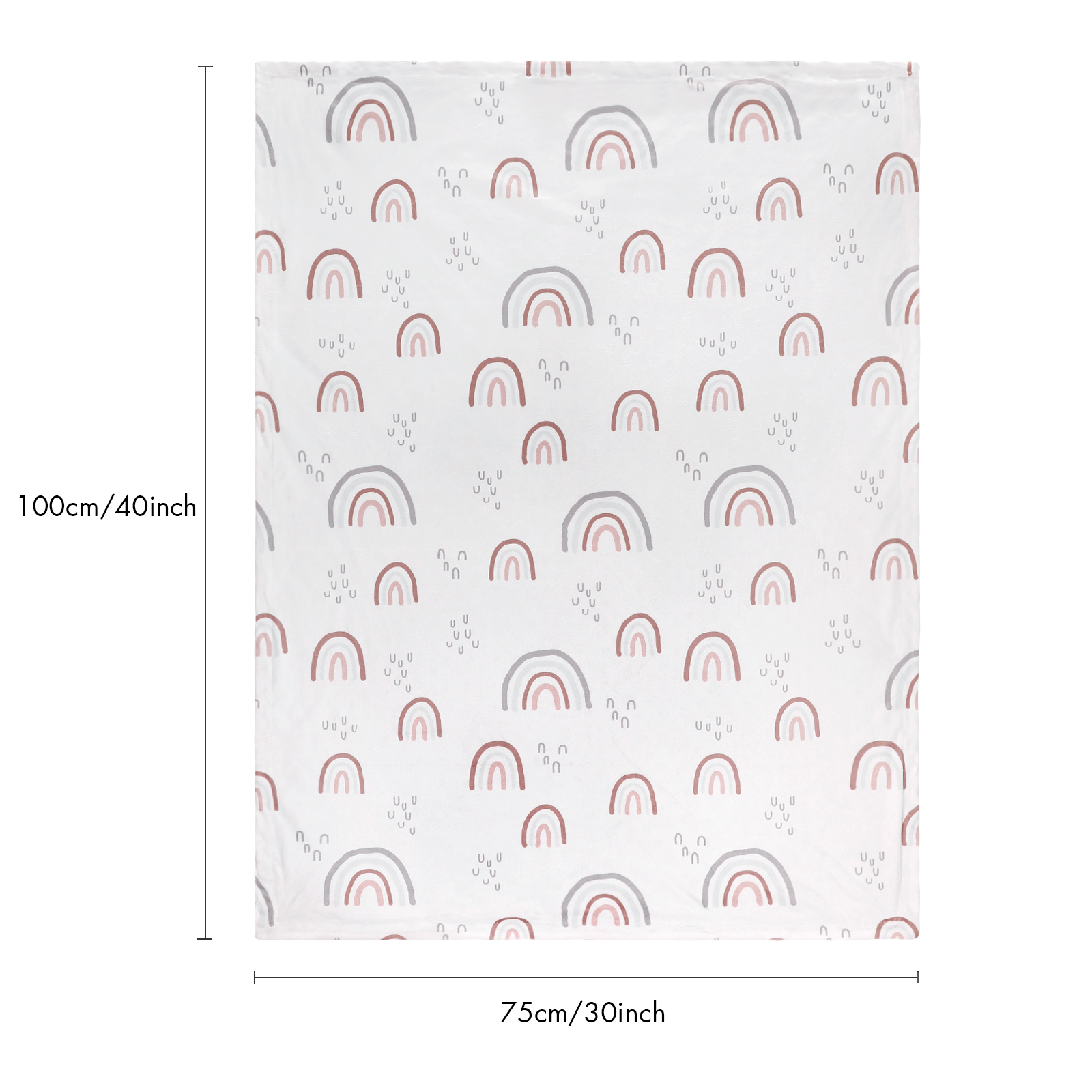 Rainbow | Gllquen baby Fleece Plush Dot Blanket | 30''*40''