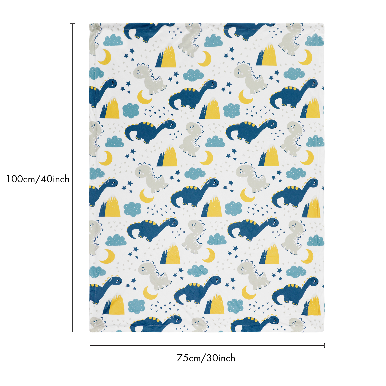 Dinosaur | Gllquen baby Fleece Plush Dot Blanket | 30''*40''