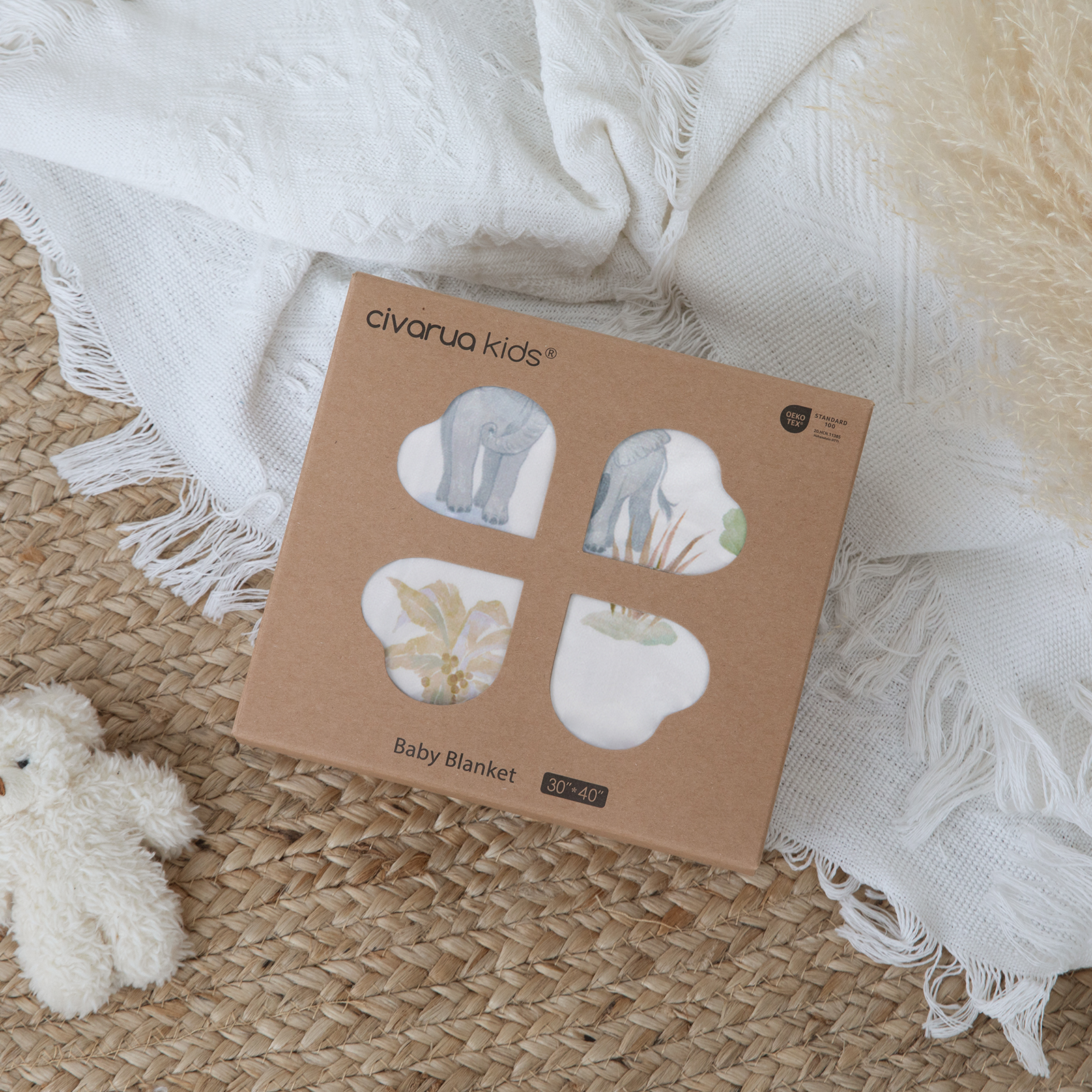 Savanna | Fleece Plush Dot Blanket | 30''*40''