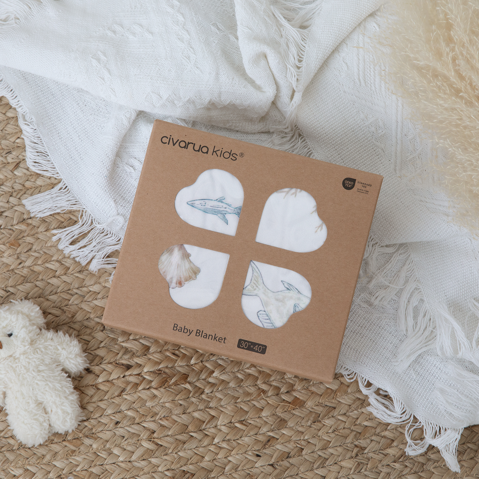 WhaleDream SkyVoyage | Fleece Plush Dot Blanket | 30''*40''