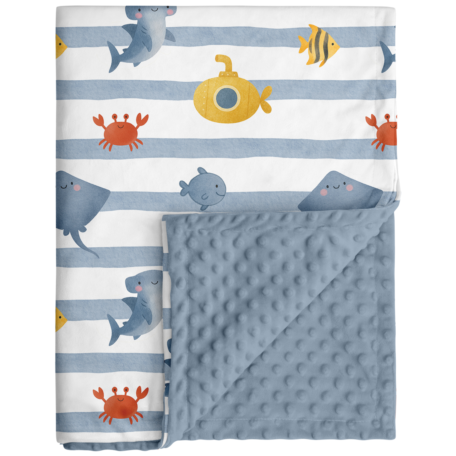Undersea World | Fleece Plush Dot Blanket | 30''*40''