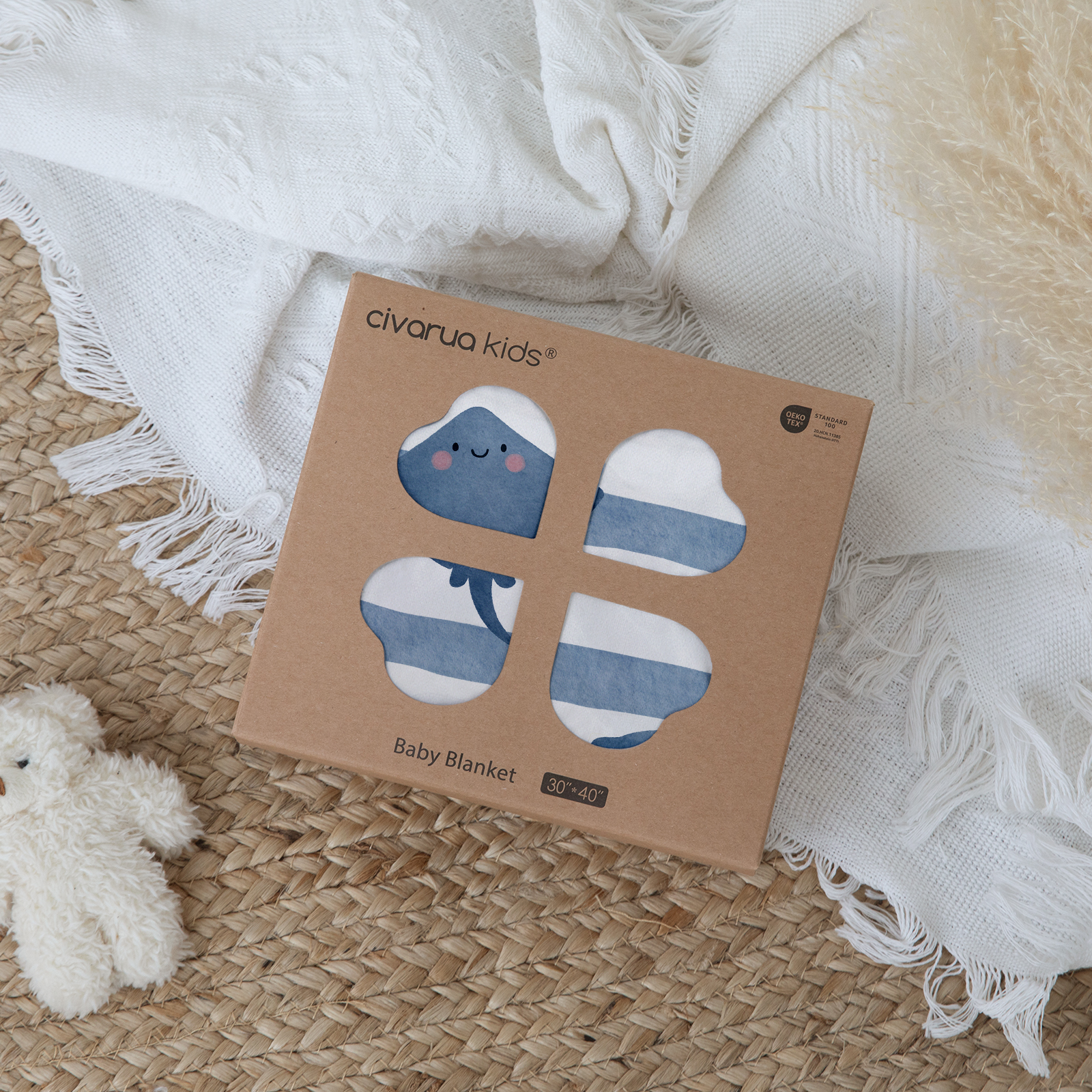 Undersea World | Fleece Plush Dot Blanket | 30''*40''