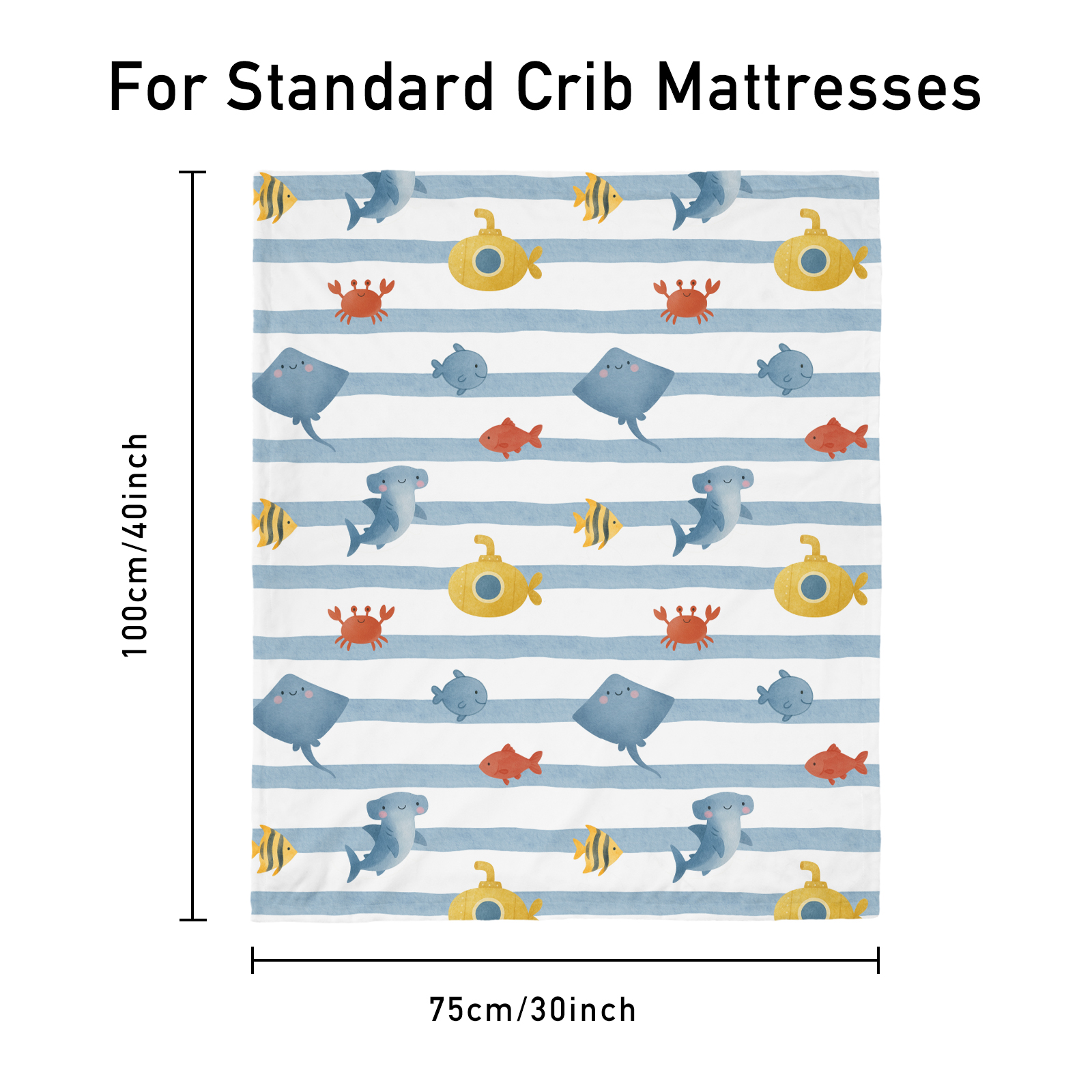 Undersea World | Fleece Plush Dot Blanket | 30''*40''