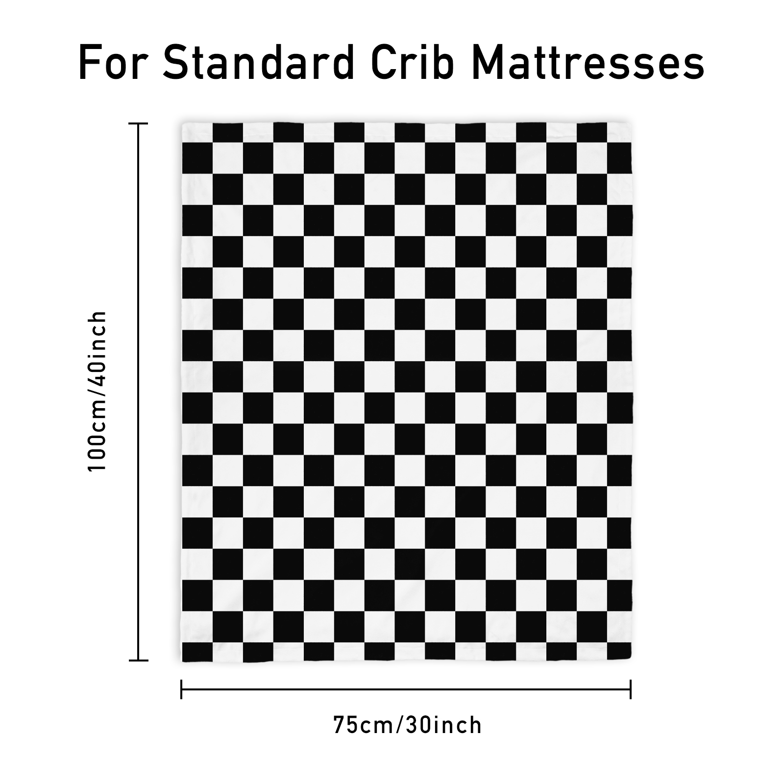 Black and White | Fleece Plush Dot Blanket | 30''*40''