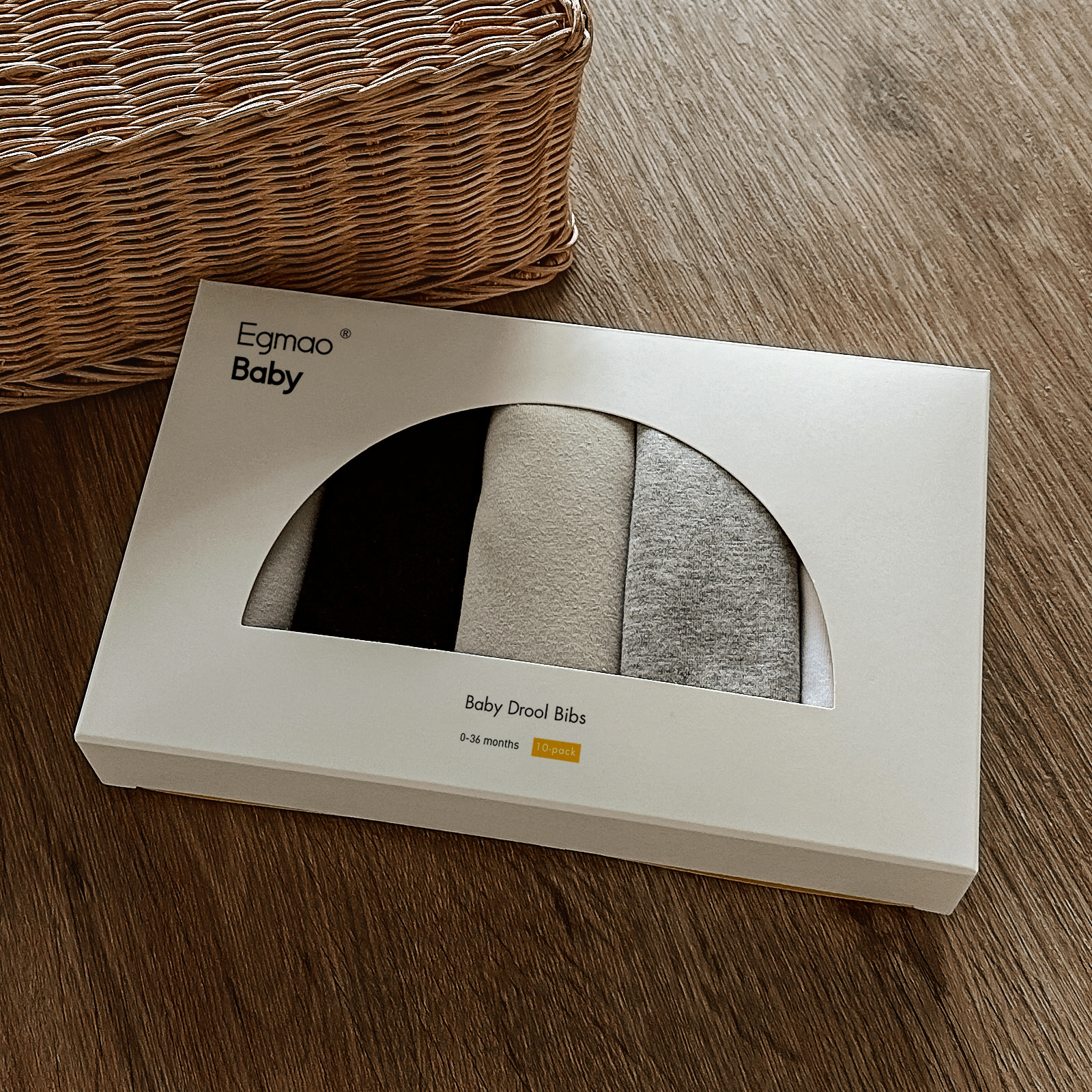 Bassic Set | Organic Cotton Bandana Bibs 10 Pack | 0-36 Months