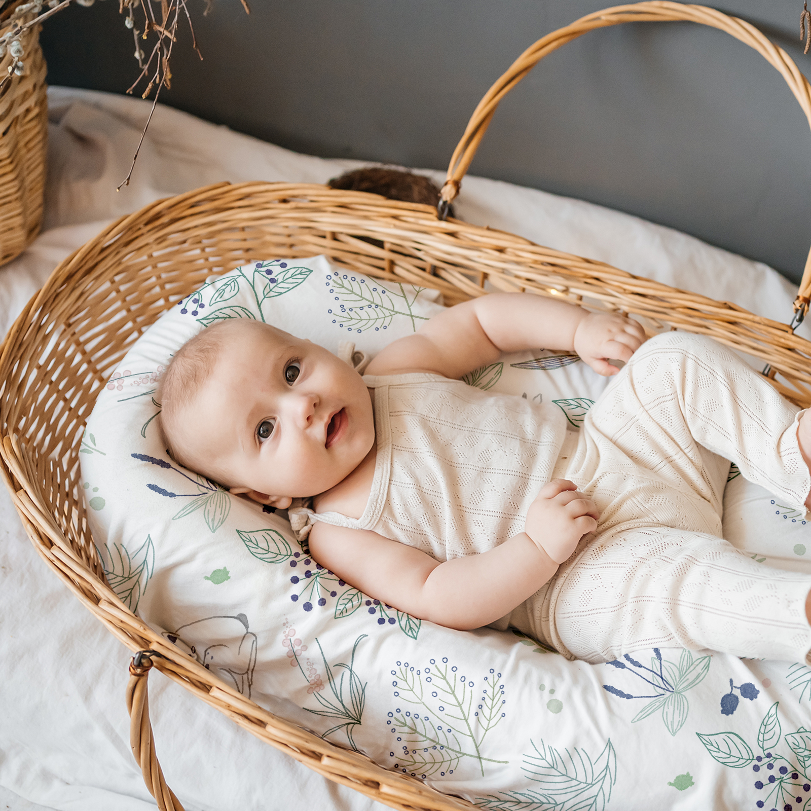 Forest Deer | Soft Microfiber Fitted Change Pad Cover & Bassinet Sheets 4 Pack | 16''*32''