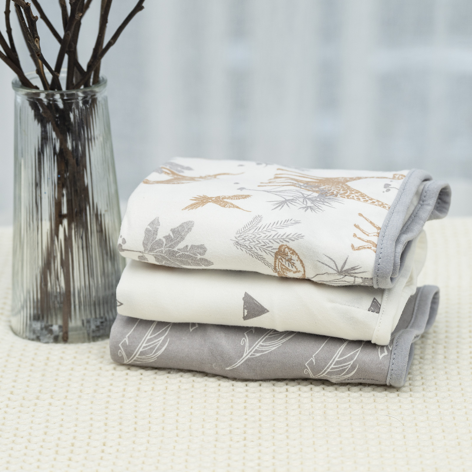 Tropical Animals | Gllquen Baby Swaddle 0-3 Months 3 Pack