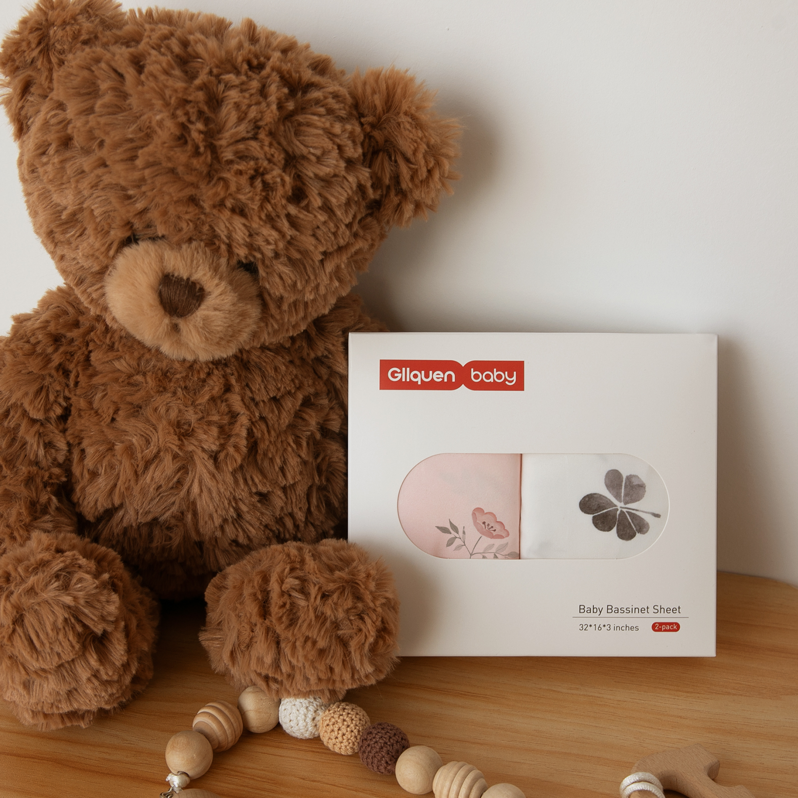 Watercolour Rabbit | Bassinet Sheets 2-Pack | 16*32''