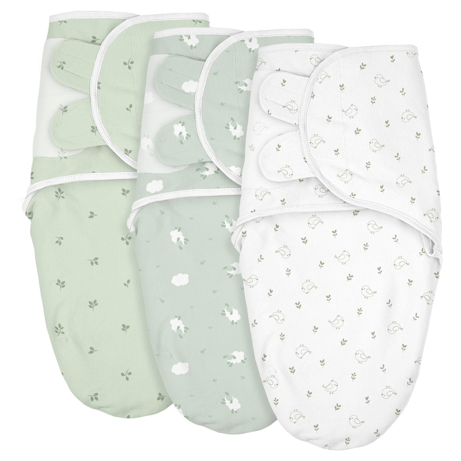 Natural Adorableness | Baby Swaddle 3 Pack | 0-3 Months