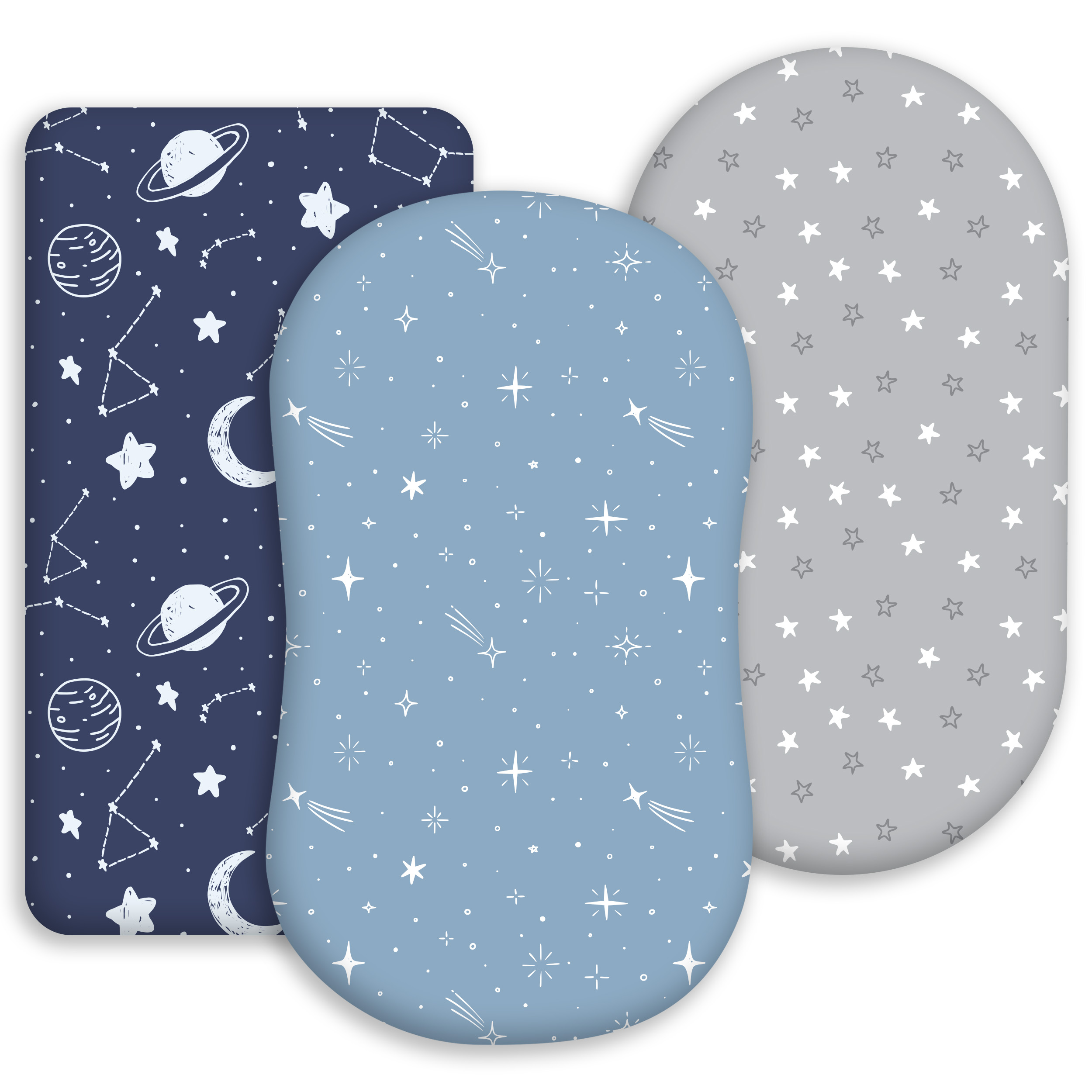Starry Sky Dreamland | Bassinet Sheets 3-Pack | 17*33''