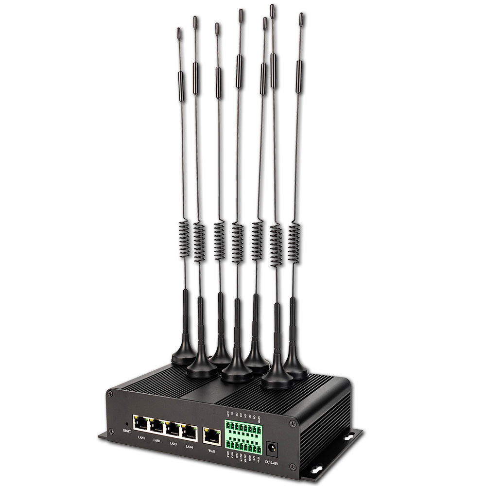 Dual SIM 4G/5G LTE Industrial WiFi Router with Dual Gigabit Network Card Sucker antenna