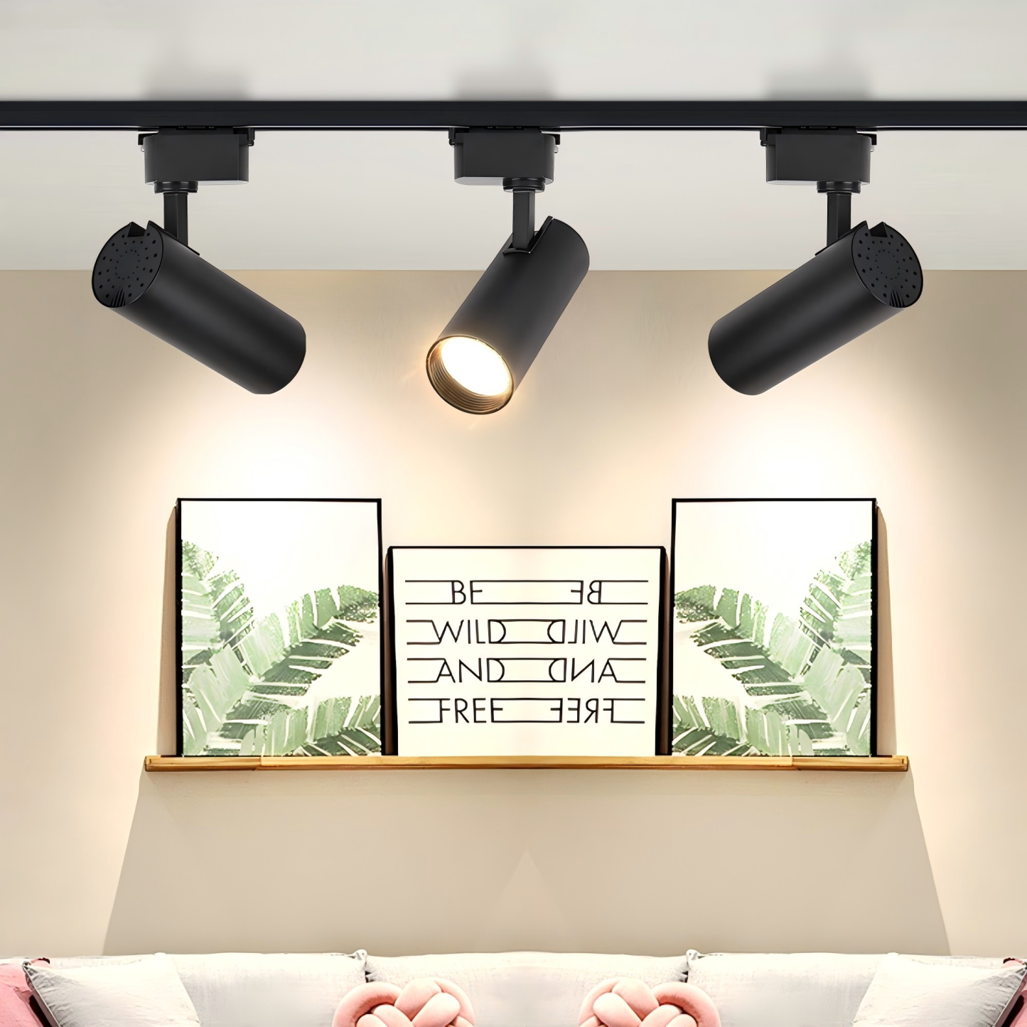 CANMEIJIA LED COB Dimmable Rail Track Lamp Straight spot Lights for Living Dining Room
