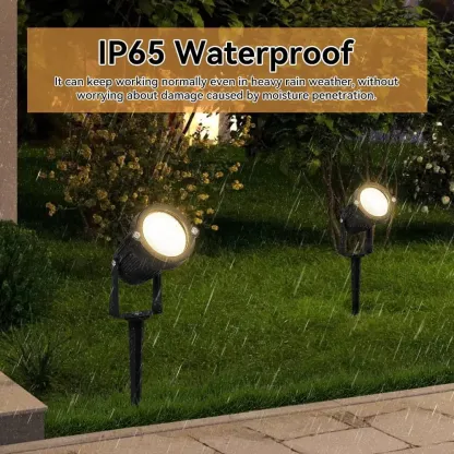 CANMEIJIA COB LED Path Lights Outdoor Spotlight Garden Landscape Lighting Warm light