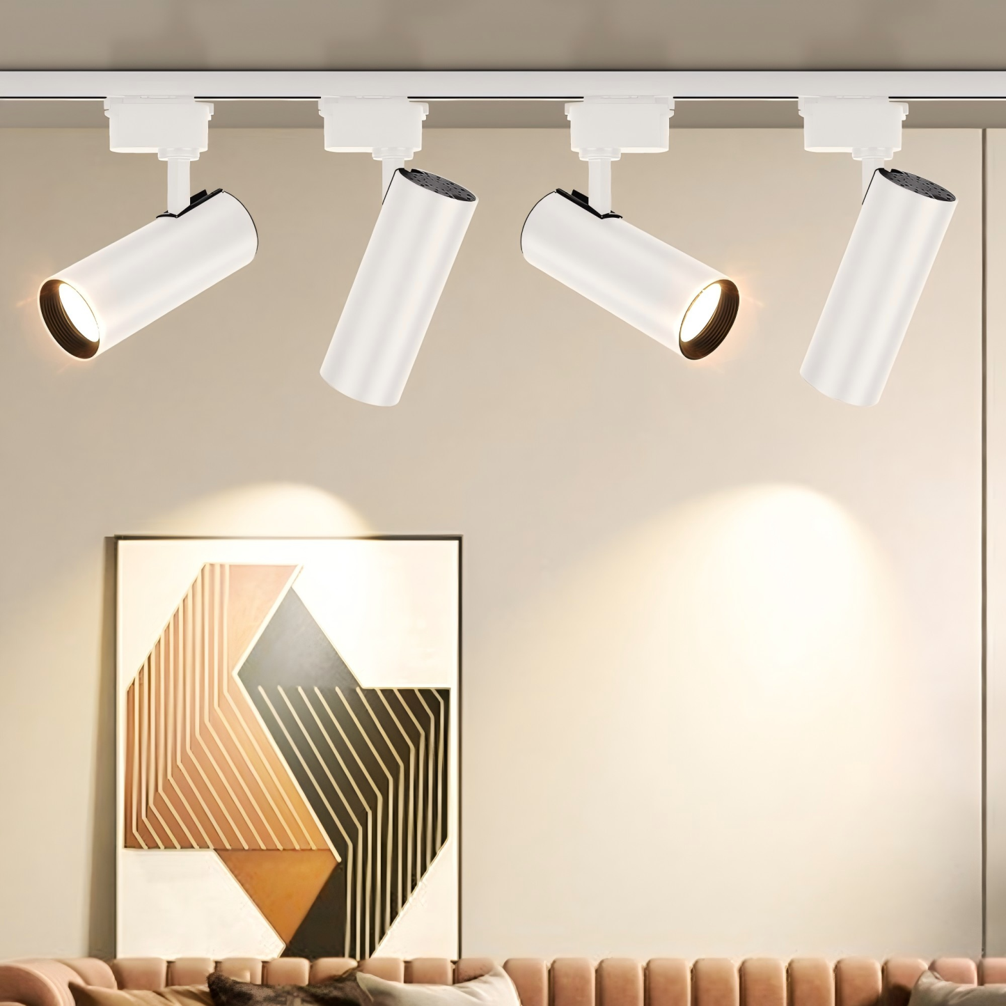 CANMEIJIA LED COB Dimmable Rail Track Lamp Straight spot Lights for Living Dining Room