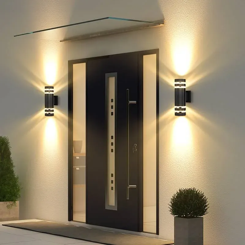 CANMEIJIA LED Outdoor Wall Light Up Down Lights Dual Head Lamp Fixtures Waterproof 