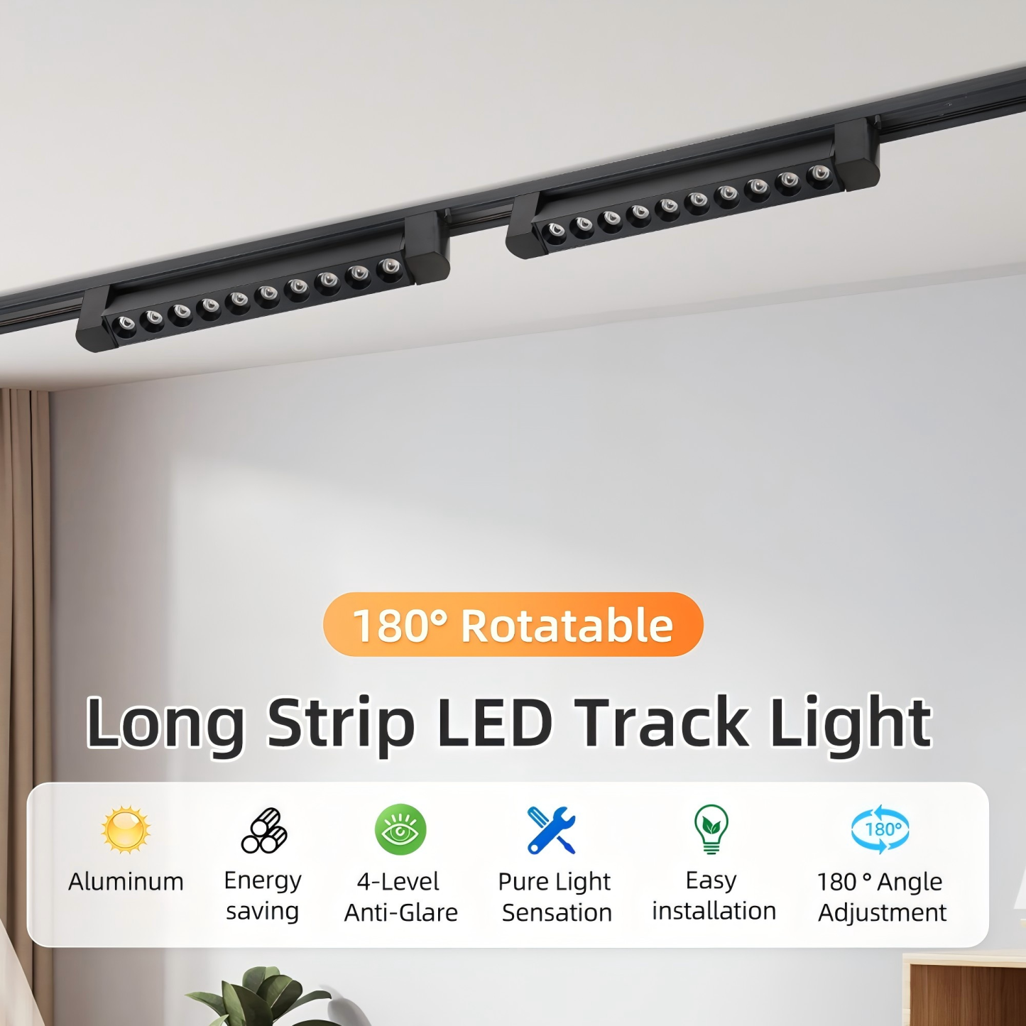 CANMEIJIA Folding Lighting Fixture Linear Led Track Light 110-265V