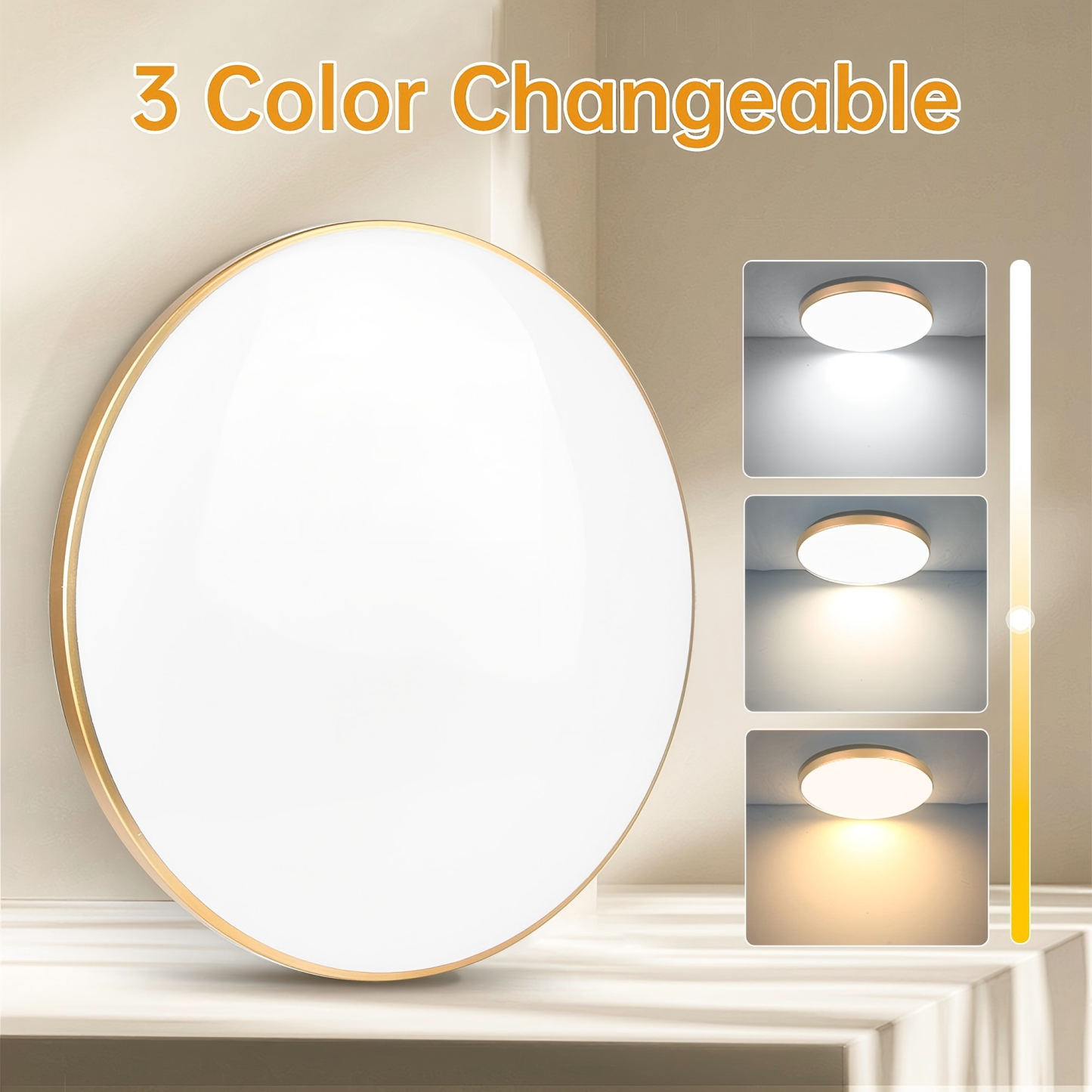 CANMEIJIA Ceiling Light Round DOB Drive Waterproof Furniture Light 180-265V