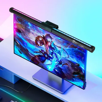 CANMEIJIA Monitor Light Bar, USB Powered Screen Light Bar Dimmable Touch Sensor Screen Bar Monitor Lamp