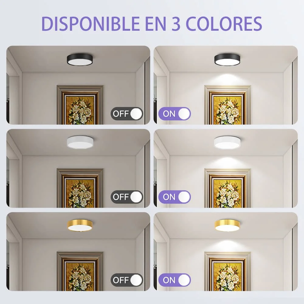 CANMEIJIA  Downlight de superficie redondo de aluminio 25W