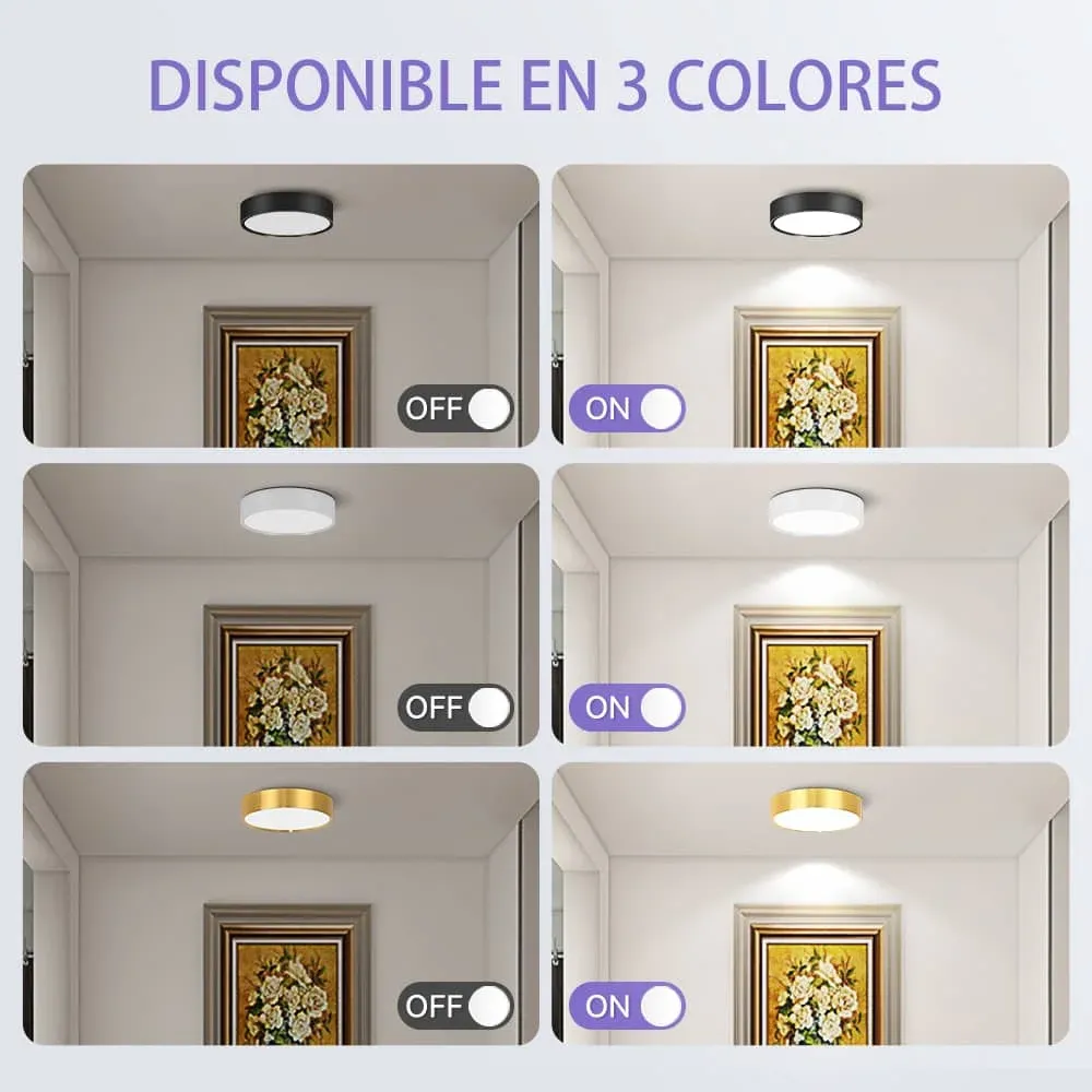 CANMEIJIA  Downlight de superficie redondo de aluminio 25W