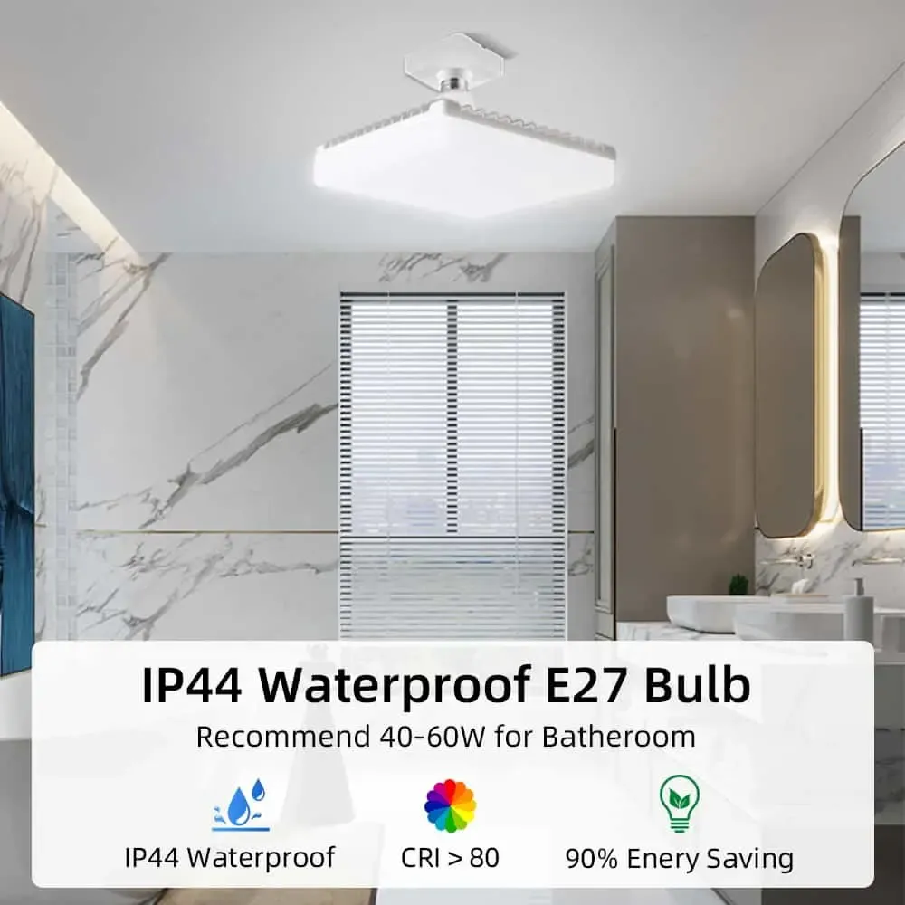CANMEIJIA led bulbs flying saucer model square waterproof E27 lamp holder-CANMEILIGHTS