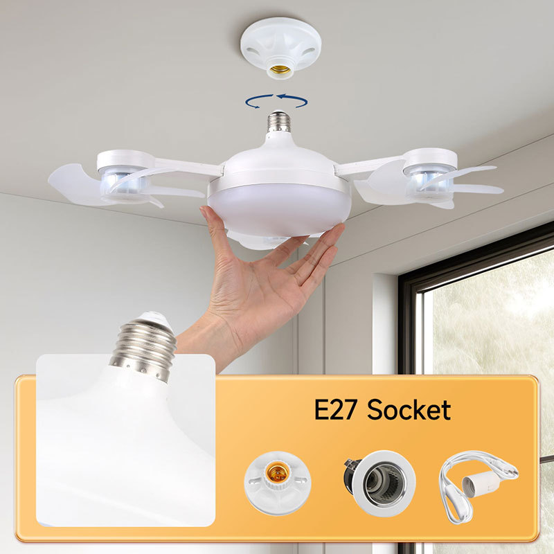 CANMEIJIA  Fan bulb drone model, remote control stepless dimming and color adjustment
