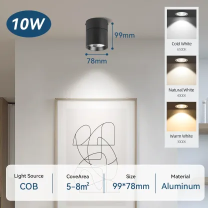 CANMEIJIA LED Surface Mounted Downlight Foldable And Rotatable Spotlight 
