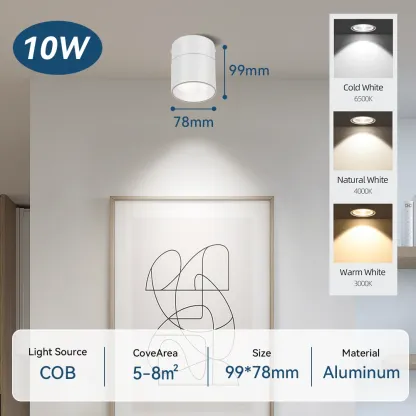 CANMEIJIA LED Surface Mounted Downlight Foldable And Rotatable Spotlight 