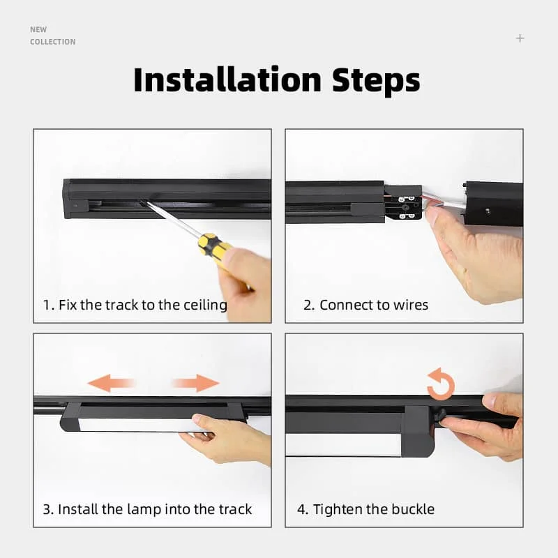 CANMEIJIA track light Aluminum + PC long clauses shape-CANMEILIGHTS