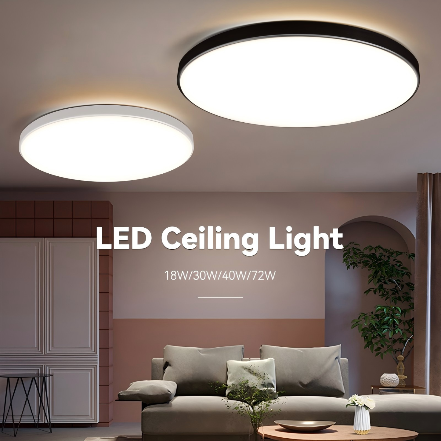 CANMEIJIA Ceiling Light Round DOB Drive Waterproof Furniture Light 180-265V