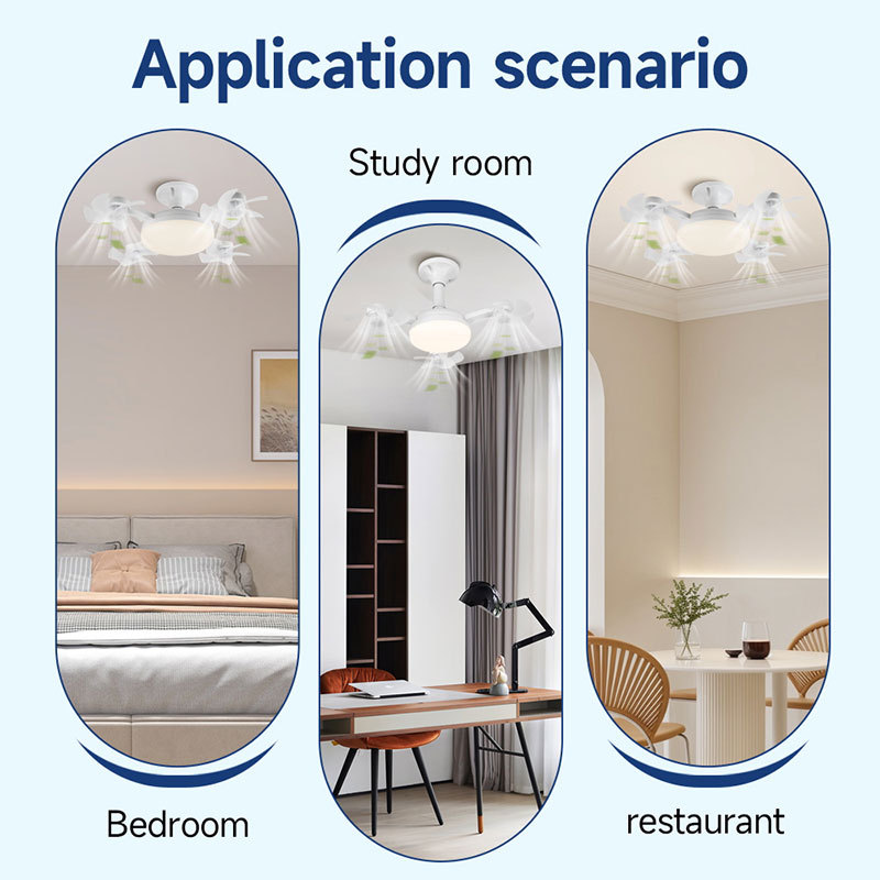 CANMEIJIA  Fan bulb drone model, remote control stepless dimming and color adjustment